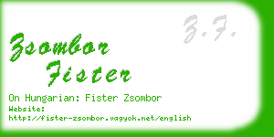 zsombor fister business card